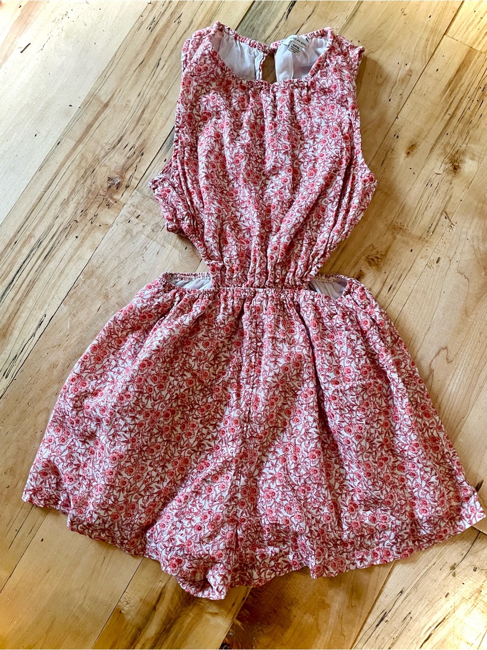 American Eagle Outfitters White Romper with Pink Floral Print